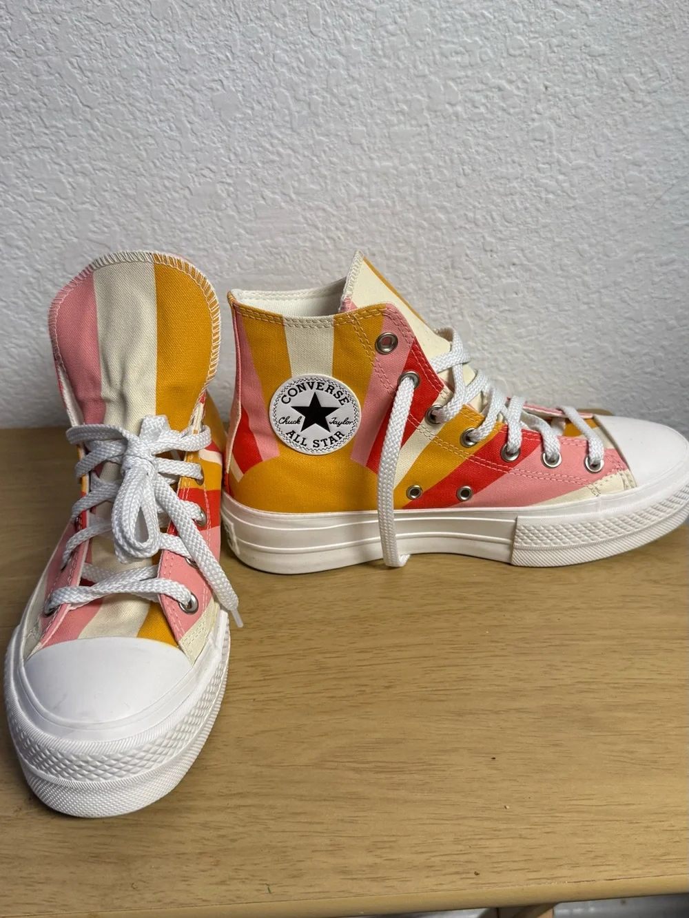 Canvas platform sneakers, Converse Chuck Taylor All Star Lift Hi Summer Spirit